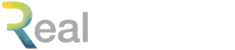 Logo of the company Real with stylized 