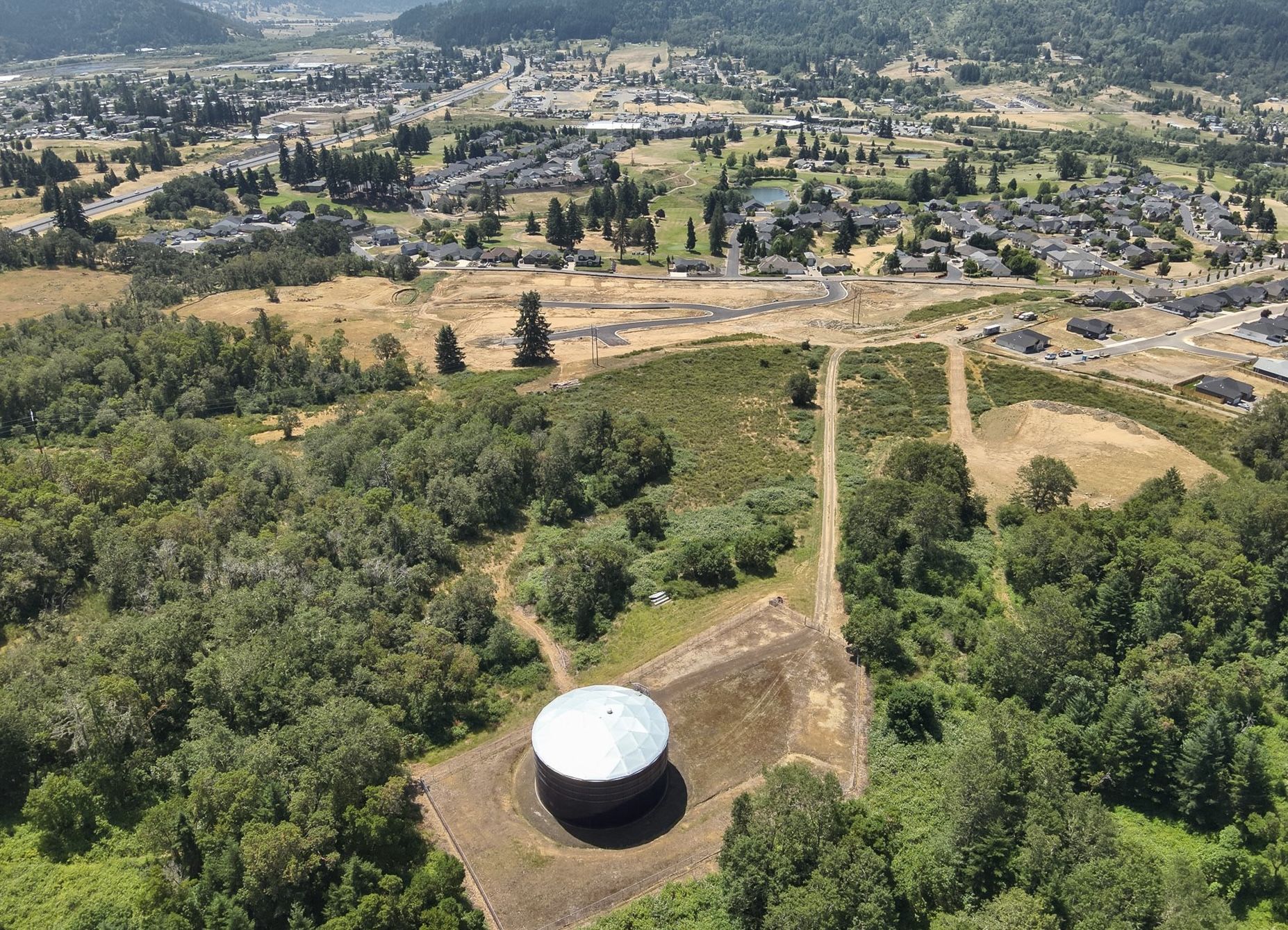 dark lit interior with couch