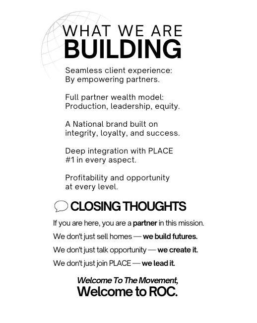 Building a seamless client experience through partnership, full partner wealth model focusing on production, leadership, and equity, emphasizing trust, integrity, and loyalty, with a focus on growth, opportunity, and community leadership.