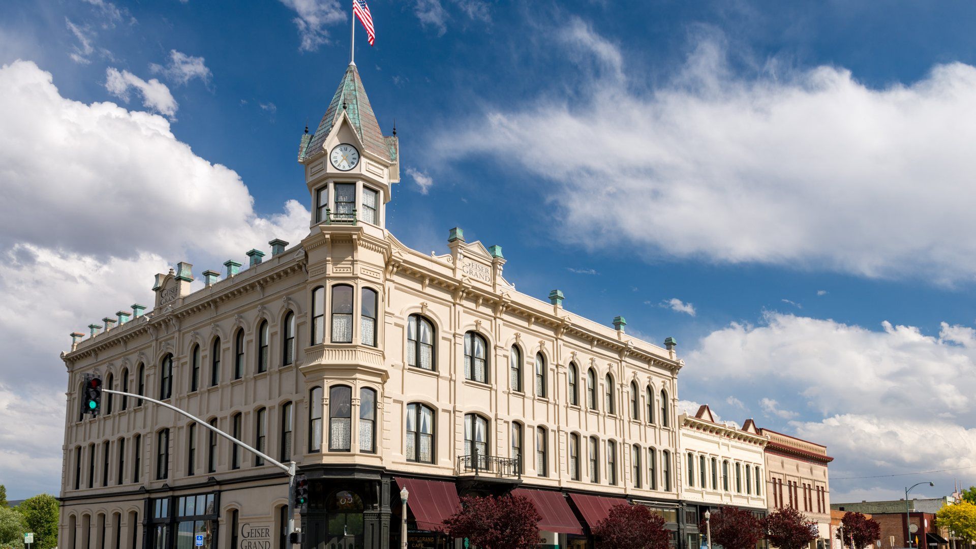 Geiser Grand Hotel in downtown Baker City, Oregon.