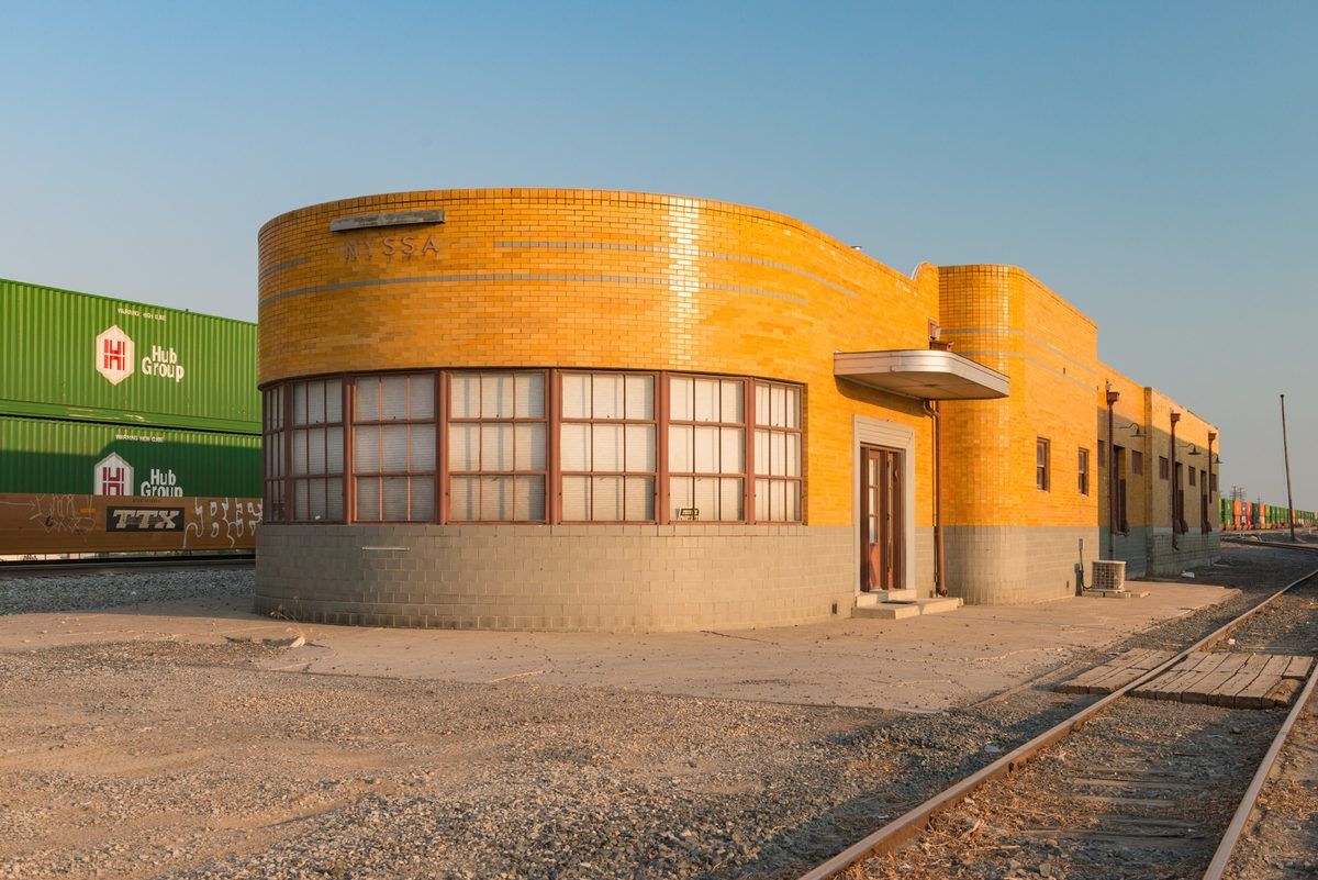Historic train station in Nyssa, Oregon