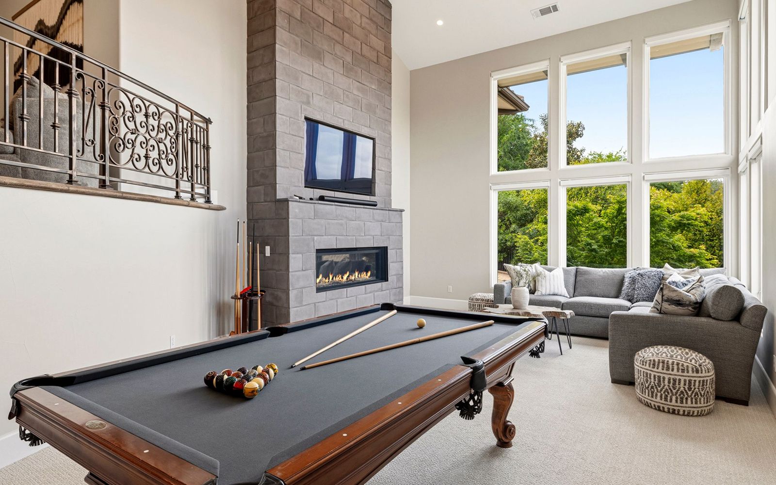 Media and game lounge at 4355 Gresham Drive