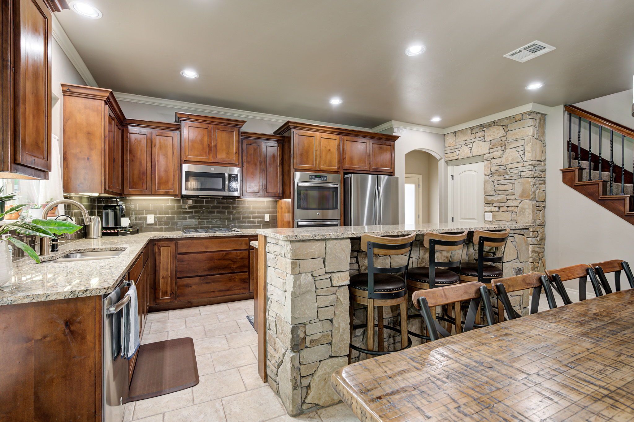 Kitchen at 10430 Pine Ridge Road in The Ridge, Edmond Oklahoma