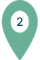 Map marker icon with the number 2 indicating a specific location or point of interest.