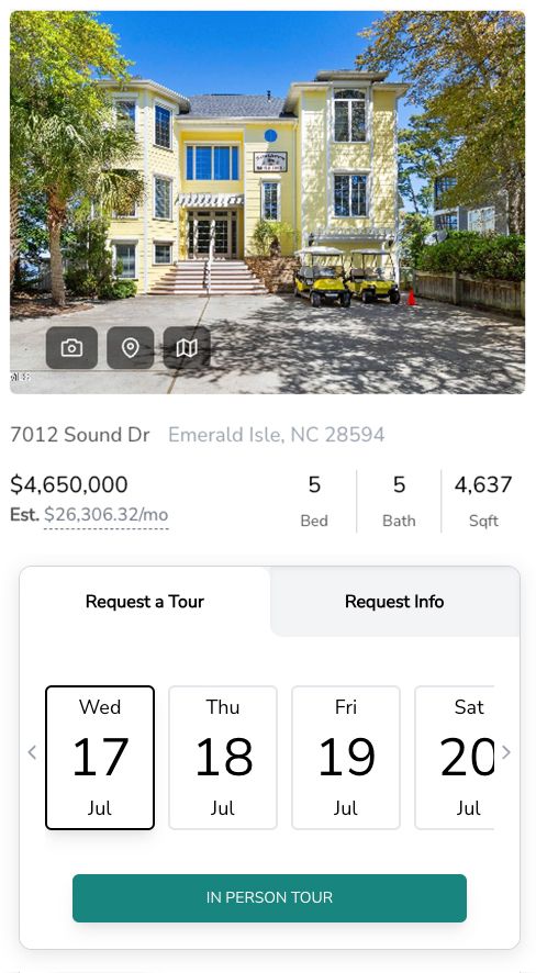 Save Real Estate Properties and Tour Homes