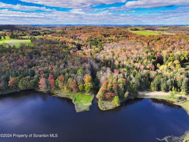 Aerial view facing south