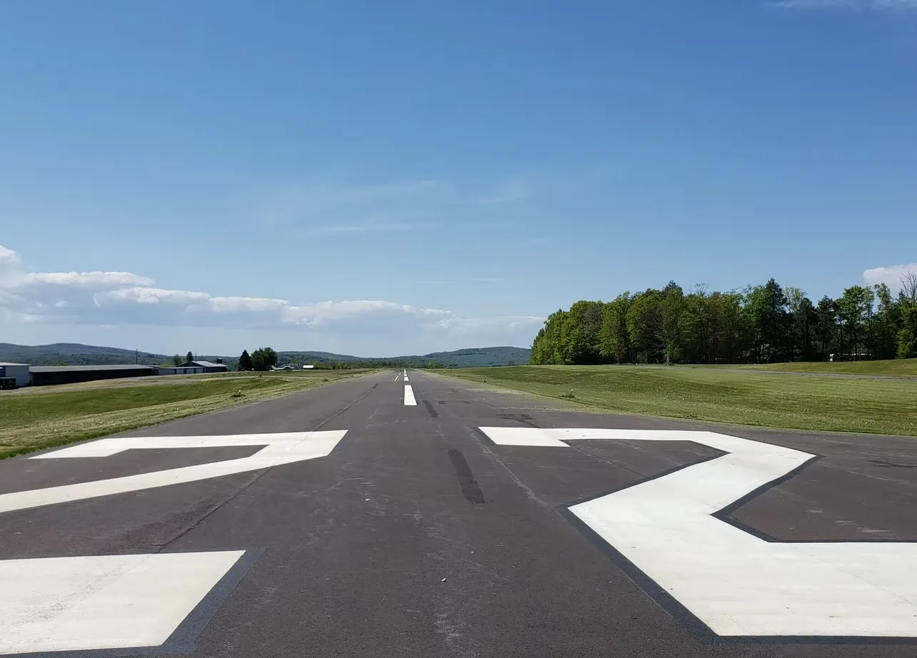 Private runway at Skyline Estates