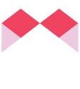 Stylish geometric heart design with red, pink, white, and black colors for love and passion themes