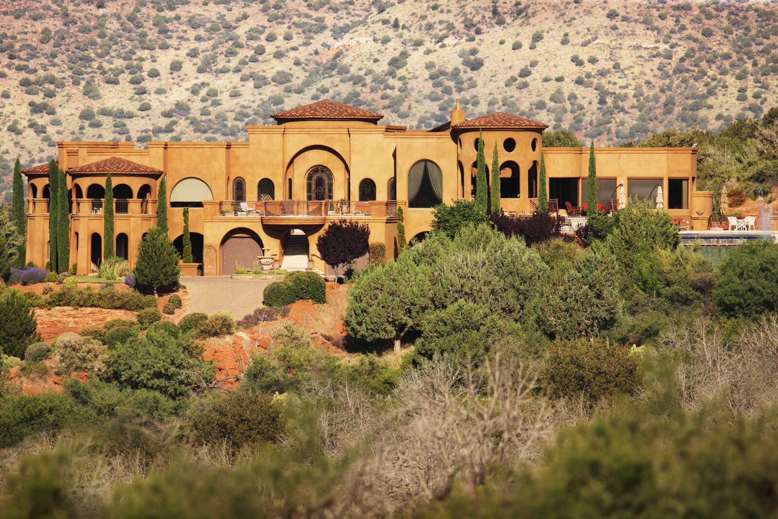 Family views home