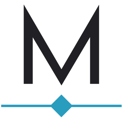 M cryptocurrency logo with a stylized 