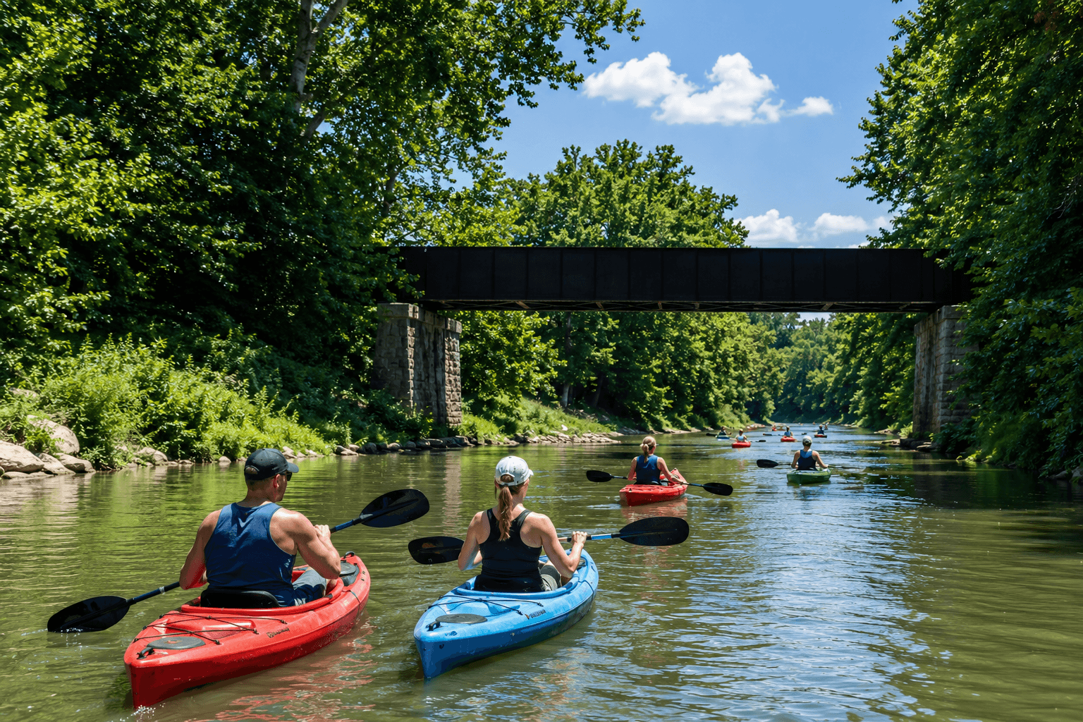 Kayaking on the Little Miami River near Loveland