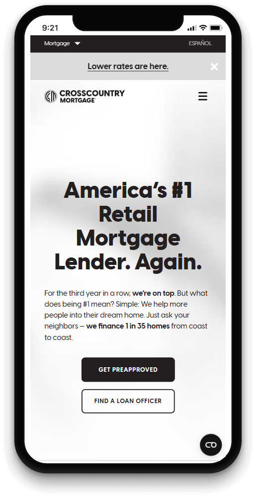 Screenshot of a home valuation tool