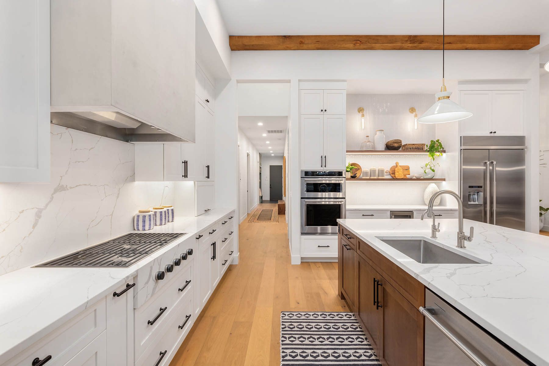 Agent house tour with couple