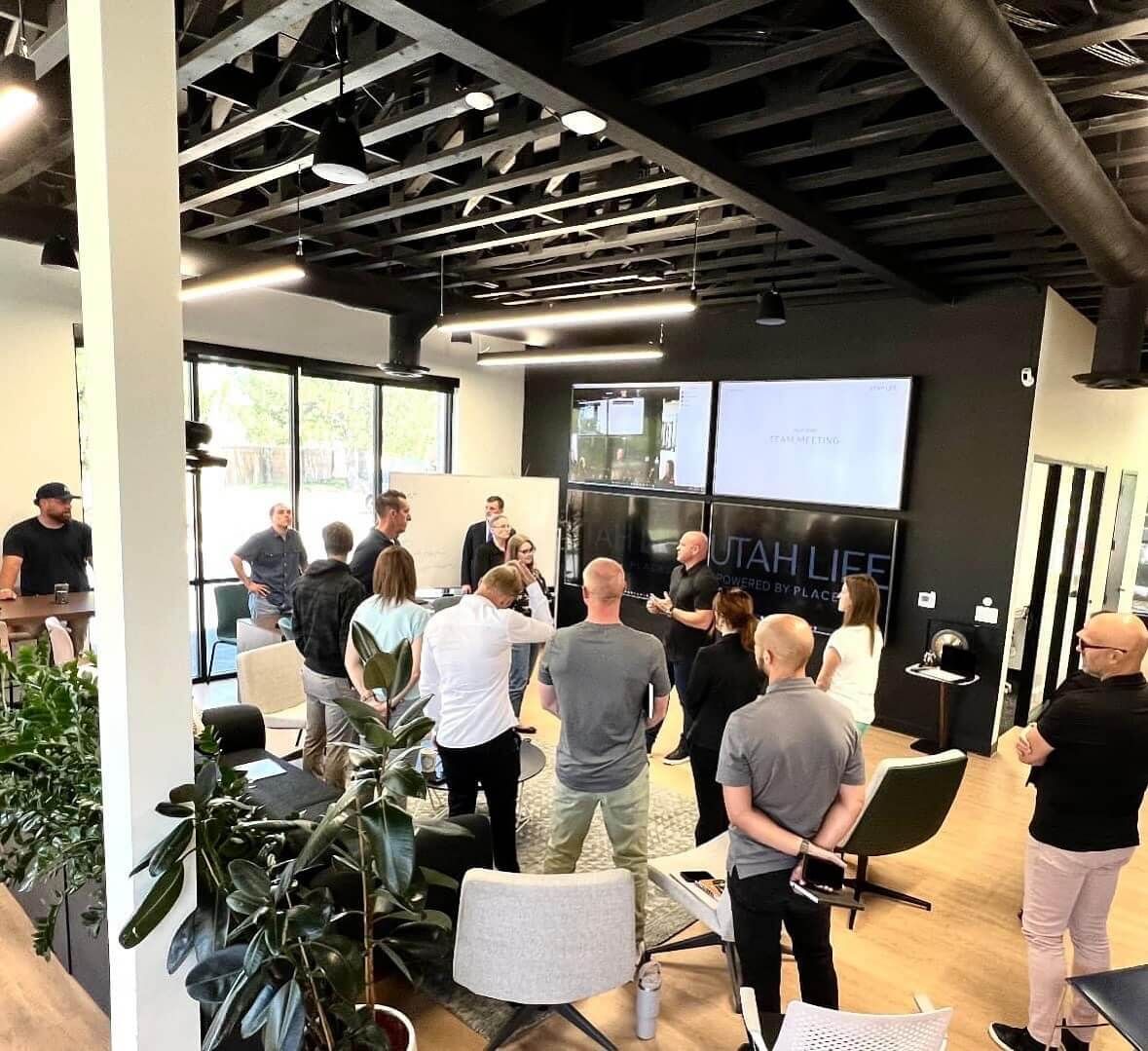 meeting in Utah Life office