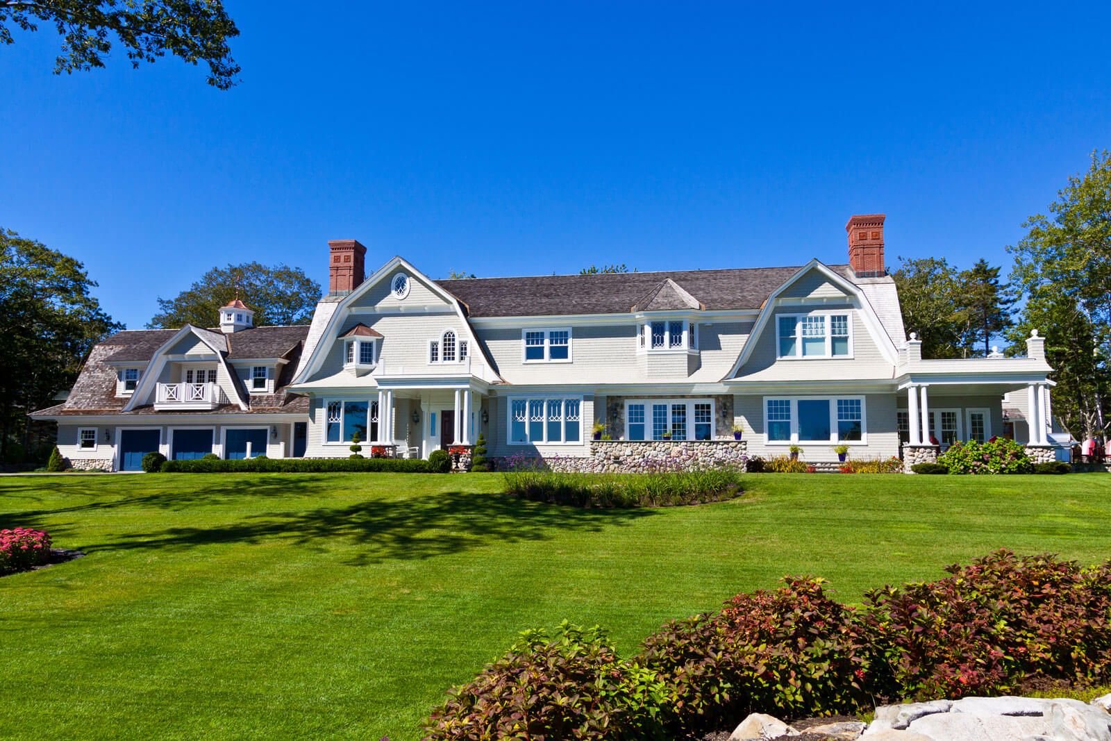 Family views home