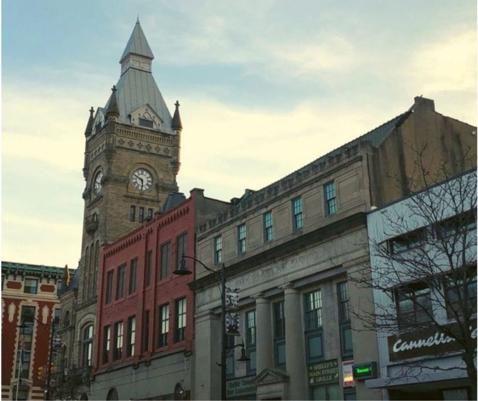 The Clock in Downtown Butler
