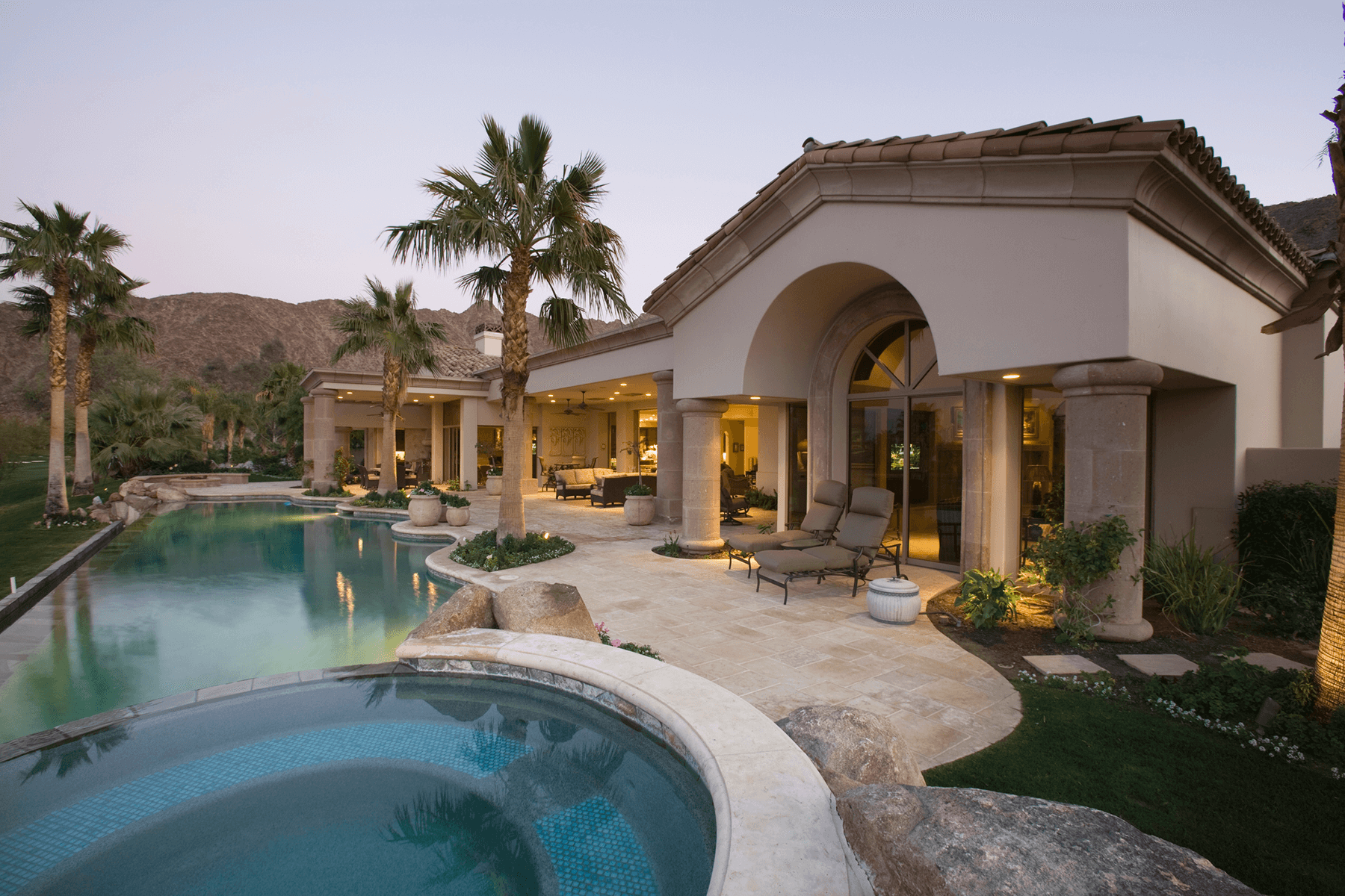 Family views home
