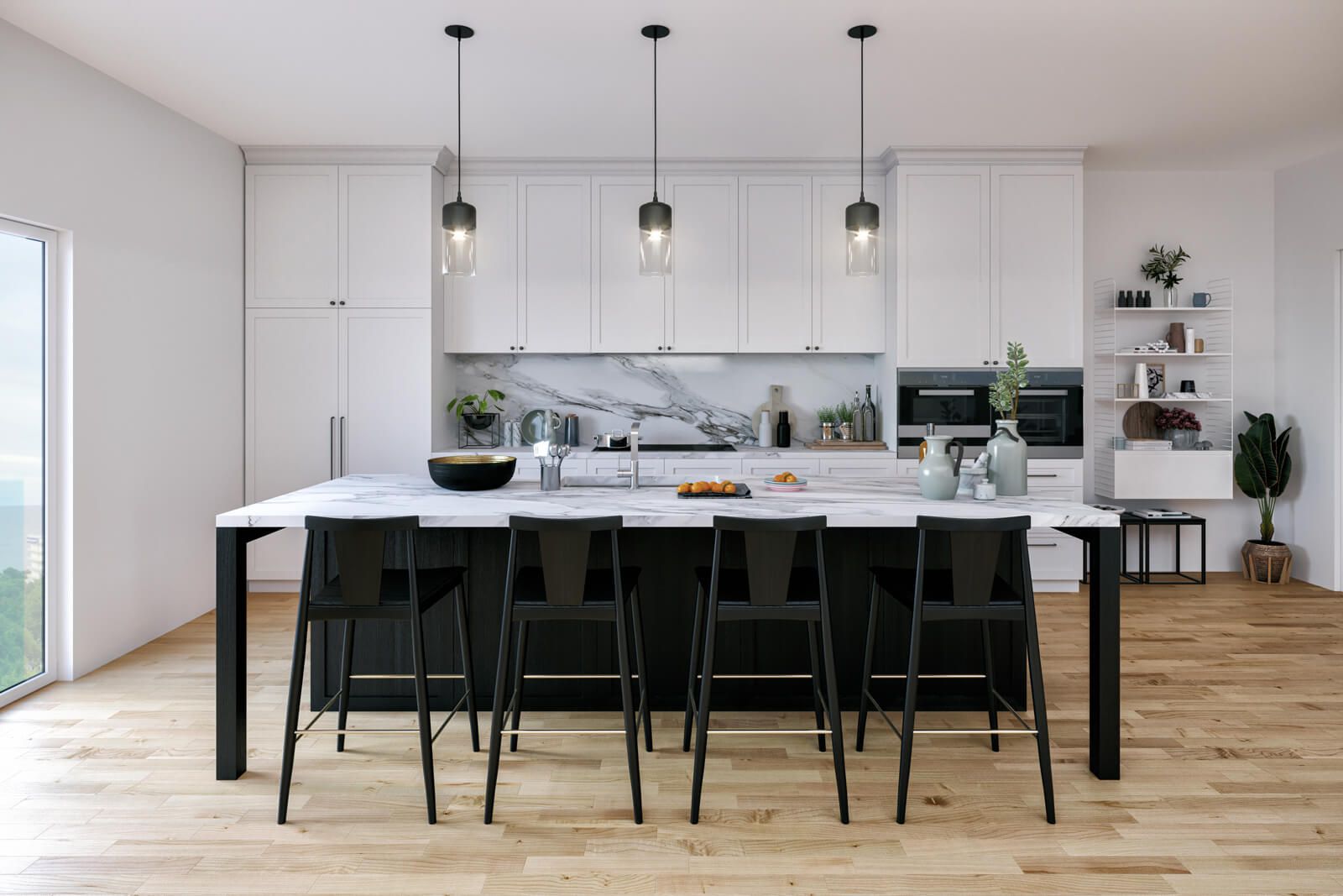 white modern kitchen