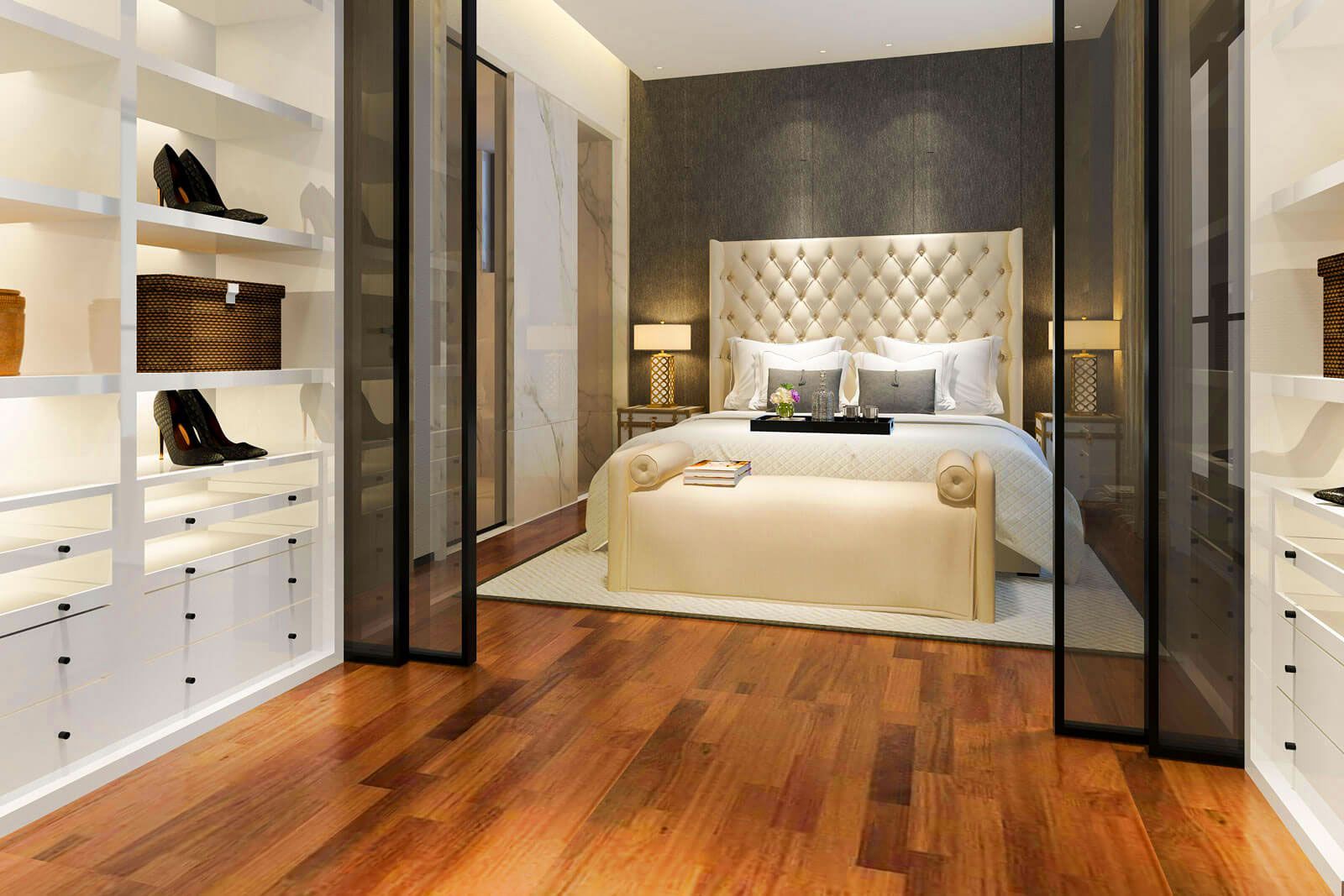 Agent house tour with couple