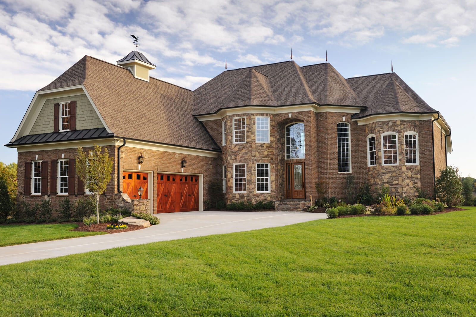 Family views home