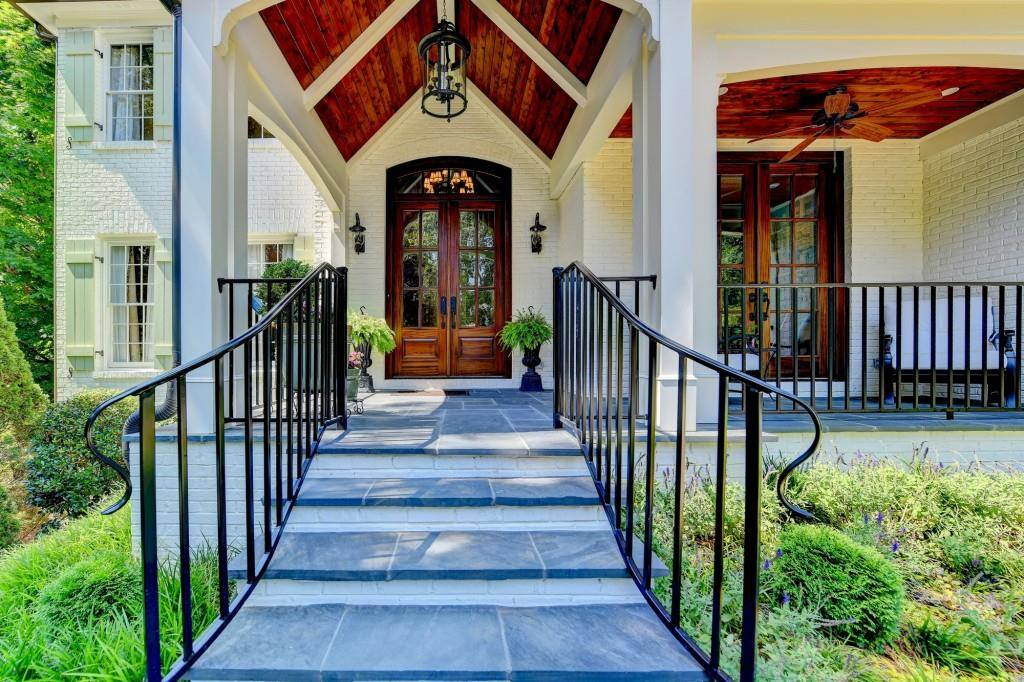 Family views home