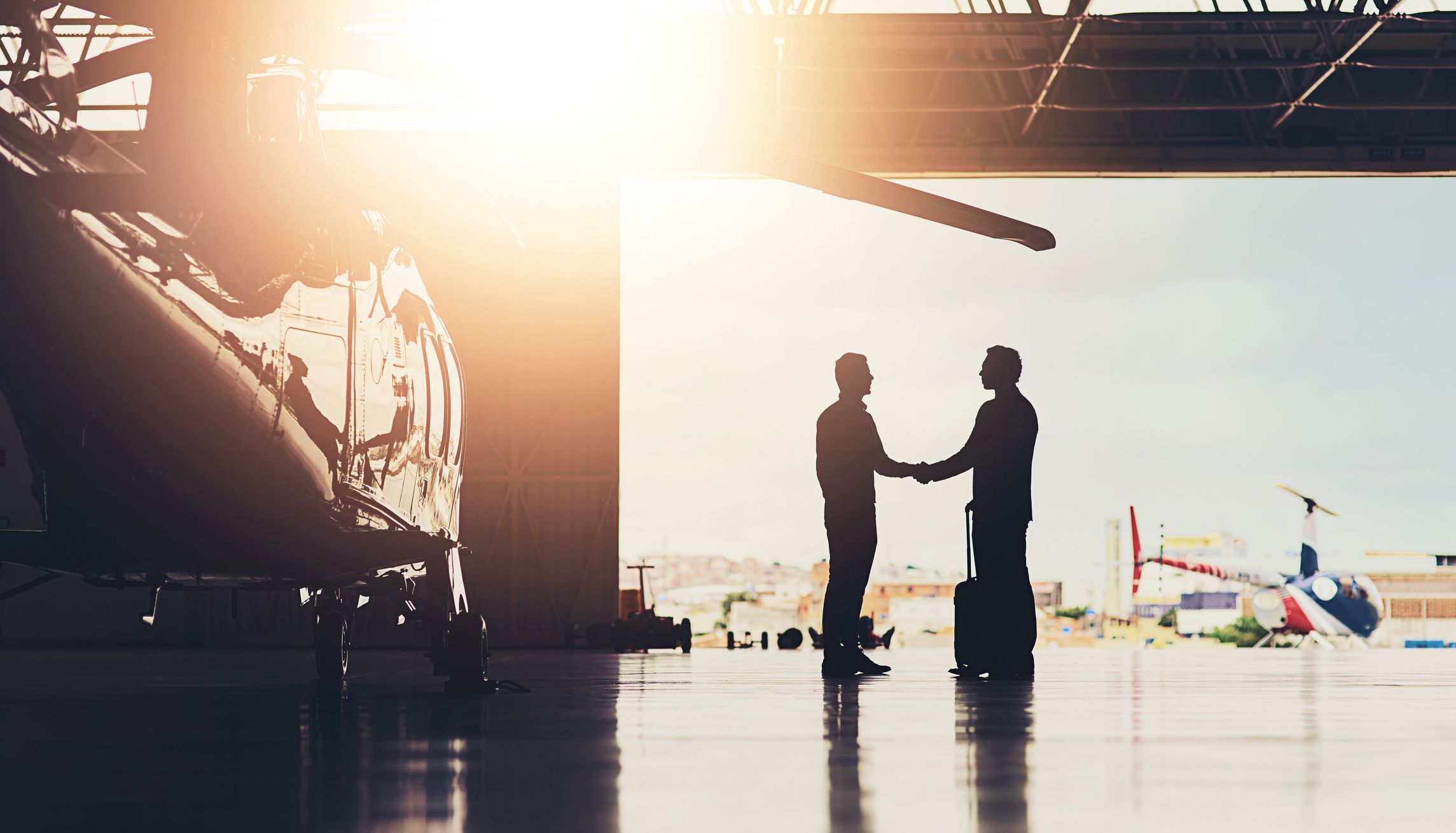 making deal in hangar