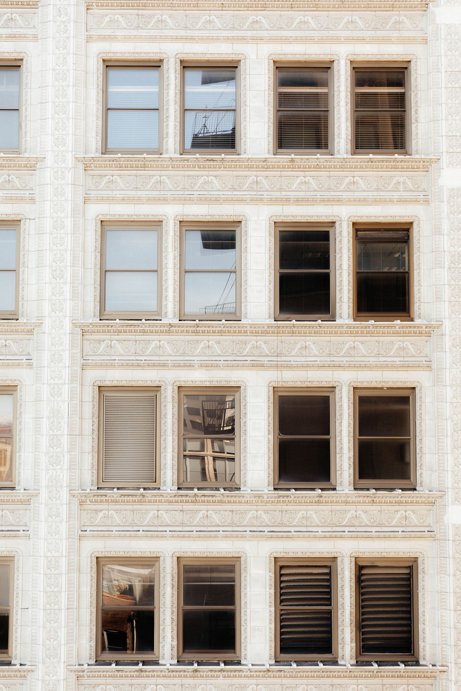 view of apartment windows