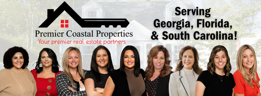 Real estate team of women promoting Premier Coastal Properties serving Georgia, Florida, and South Carolina
