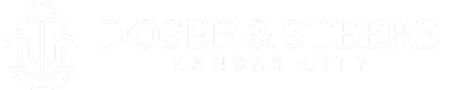 Logo of Doser & Steere Kansas City law firm featuring an anchor symbol and the firm name in bold text