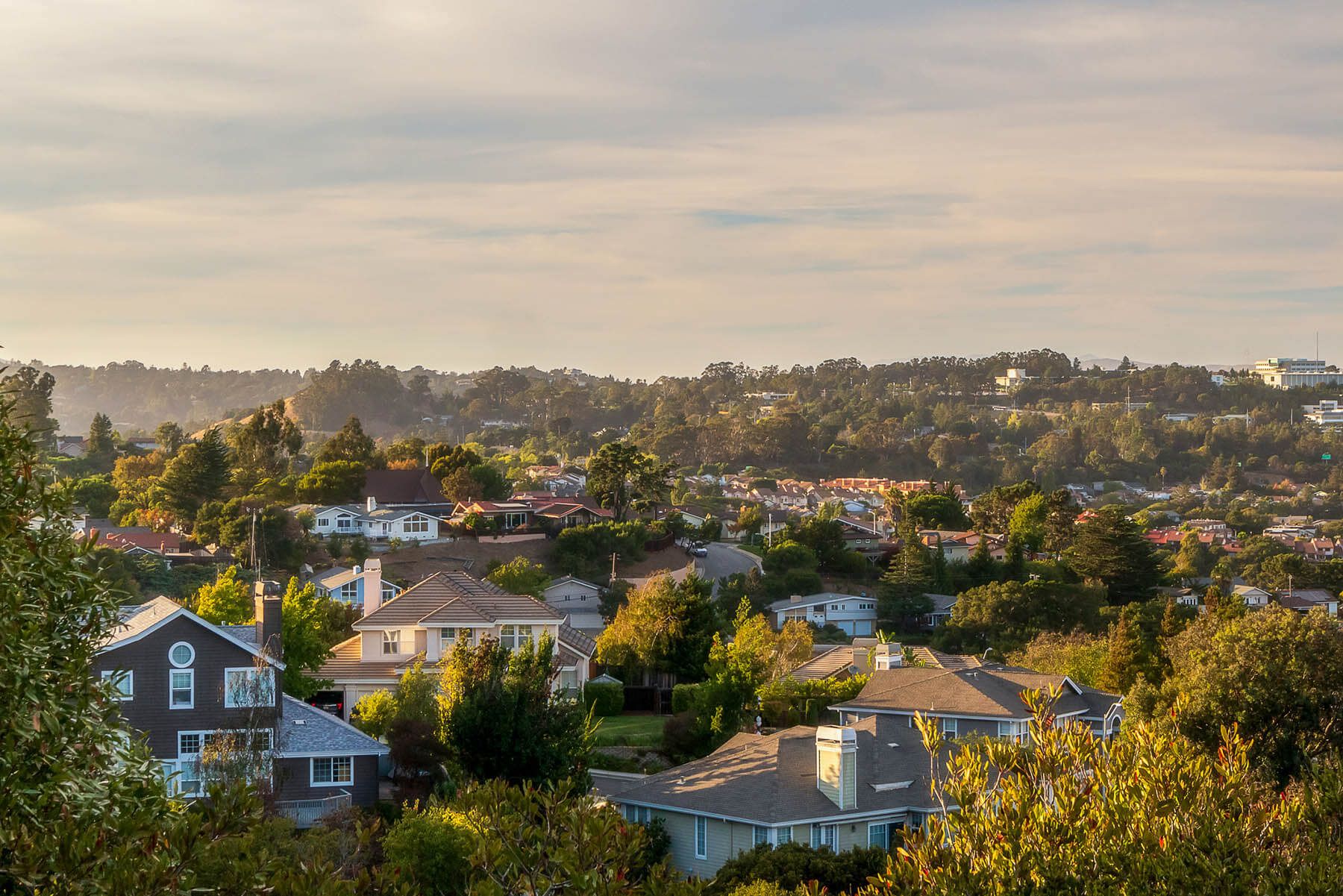 Family views home