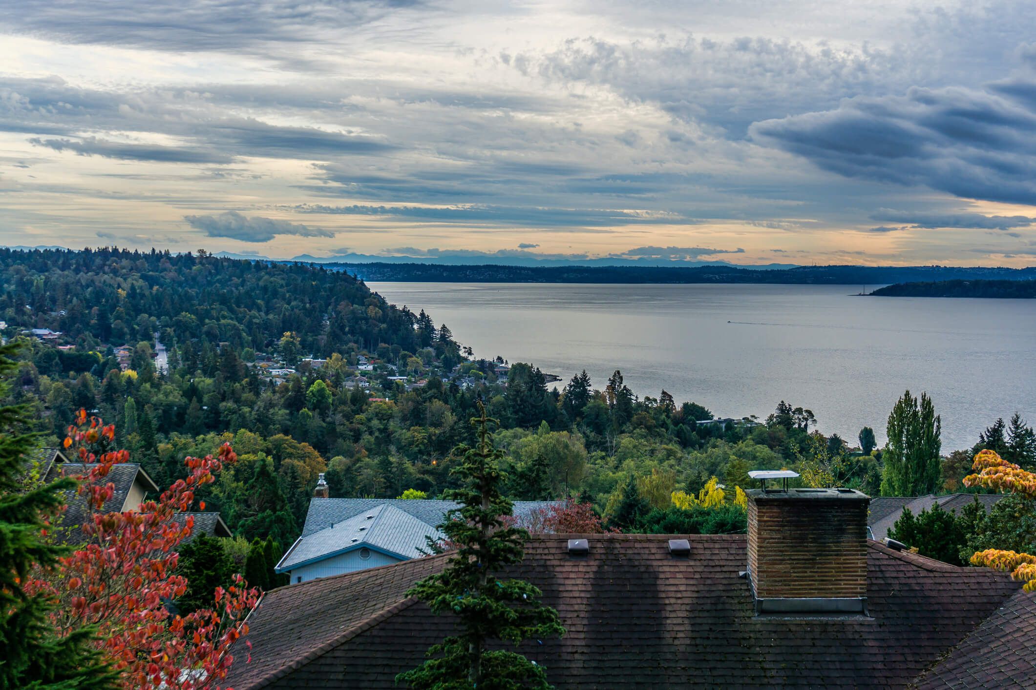 Family views home