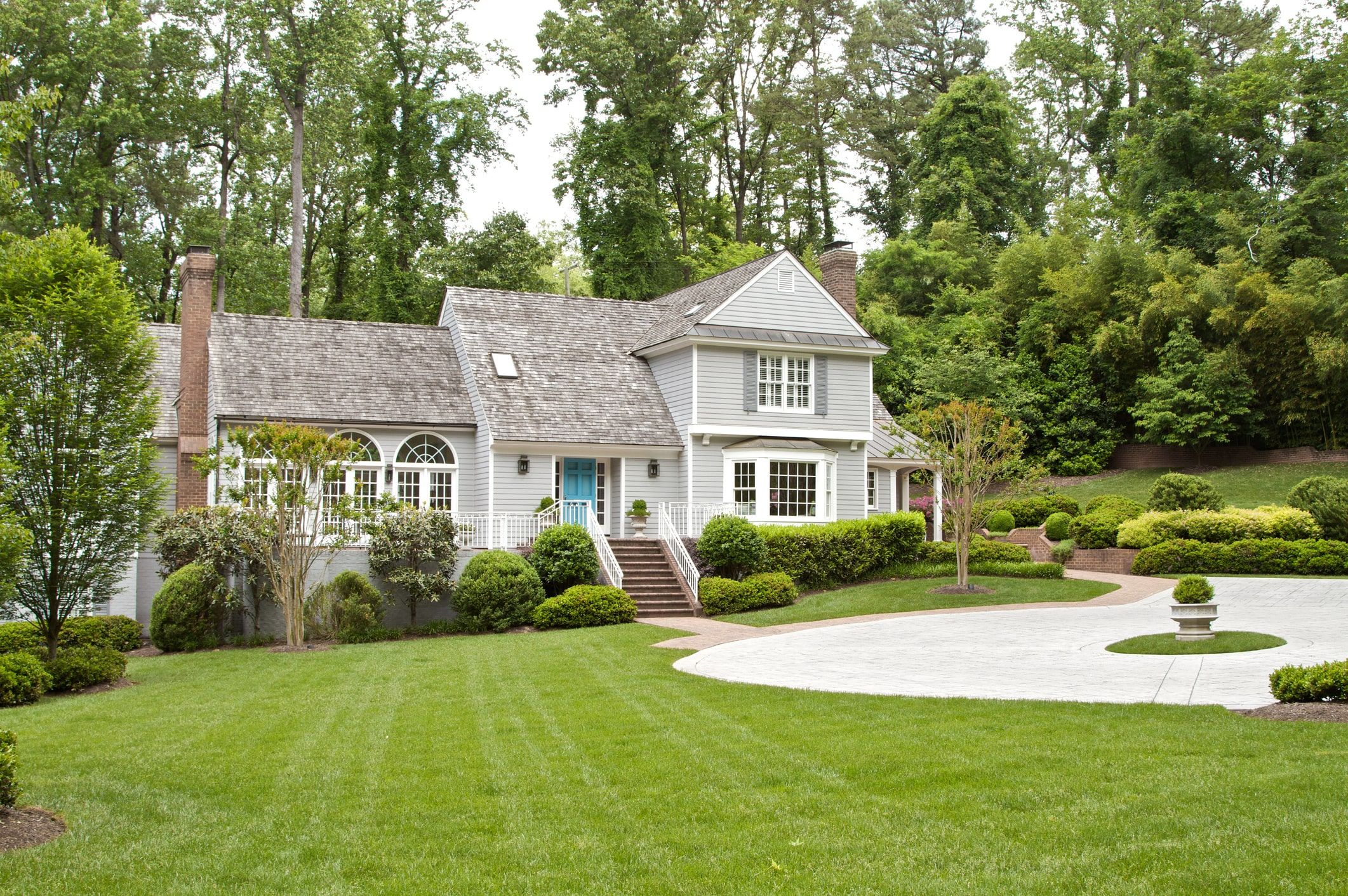 Family views home