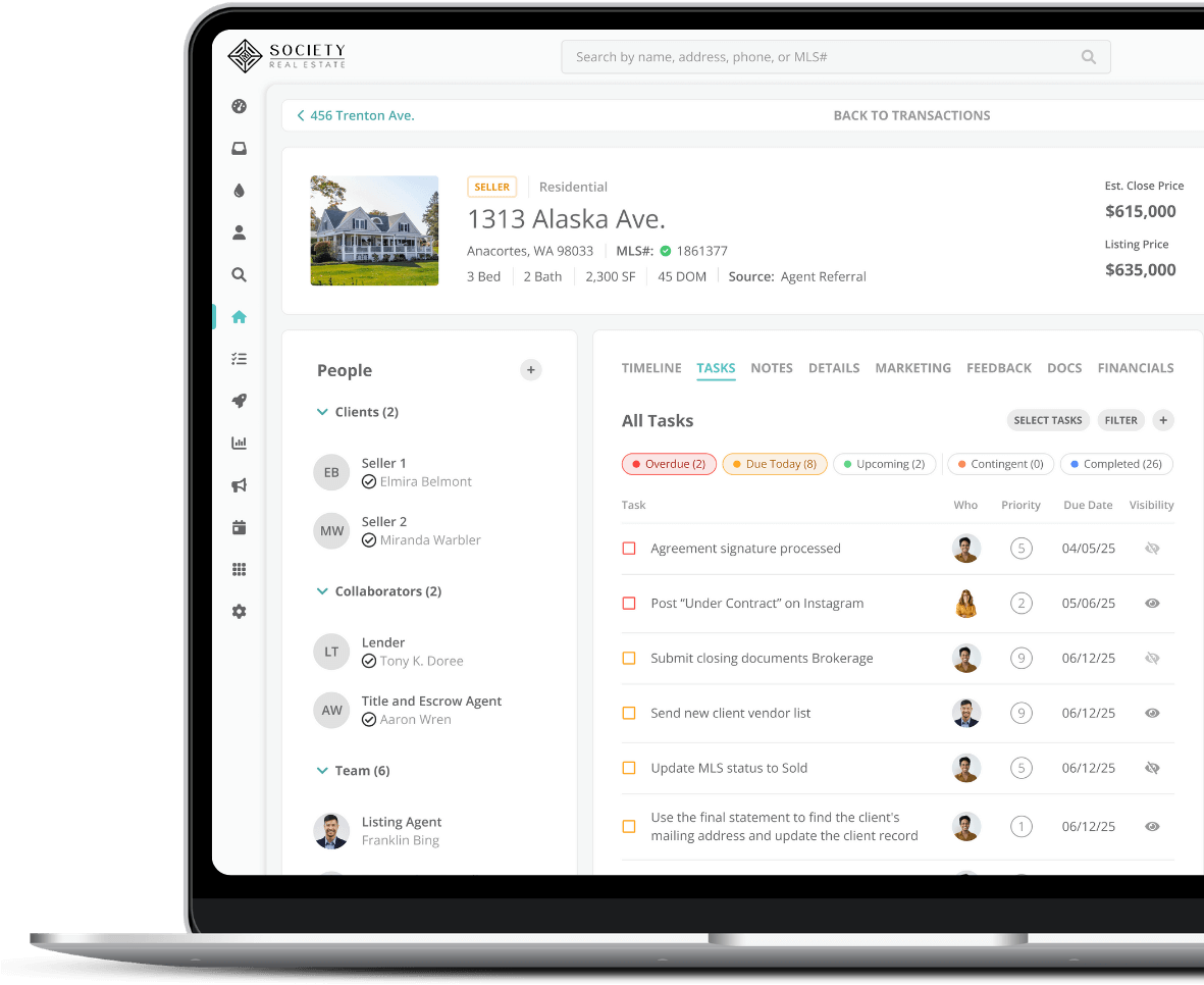 CRM listing stats