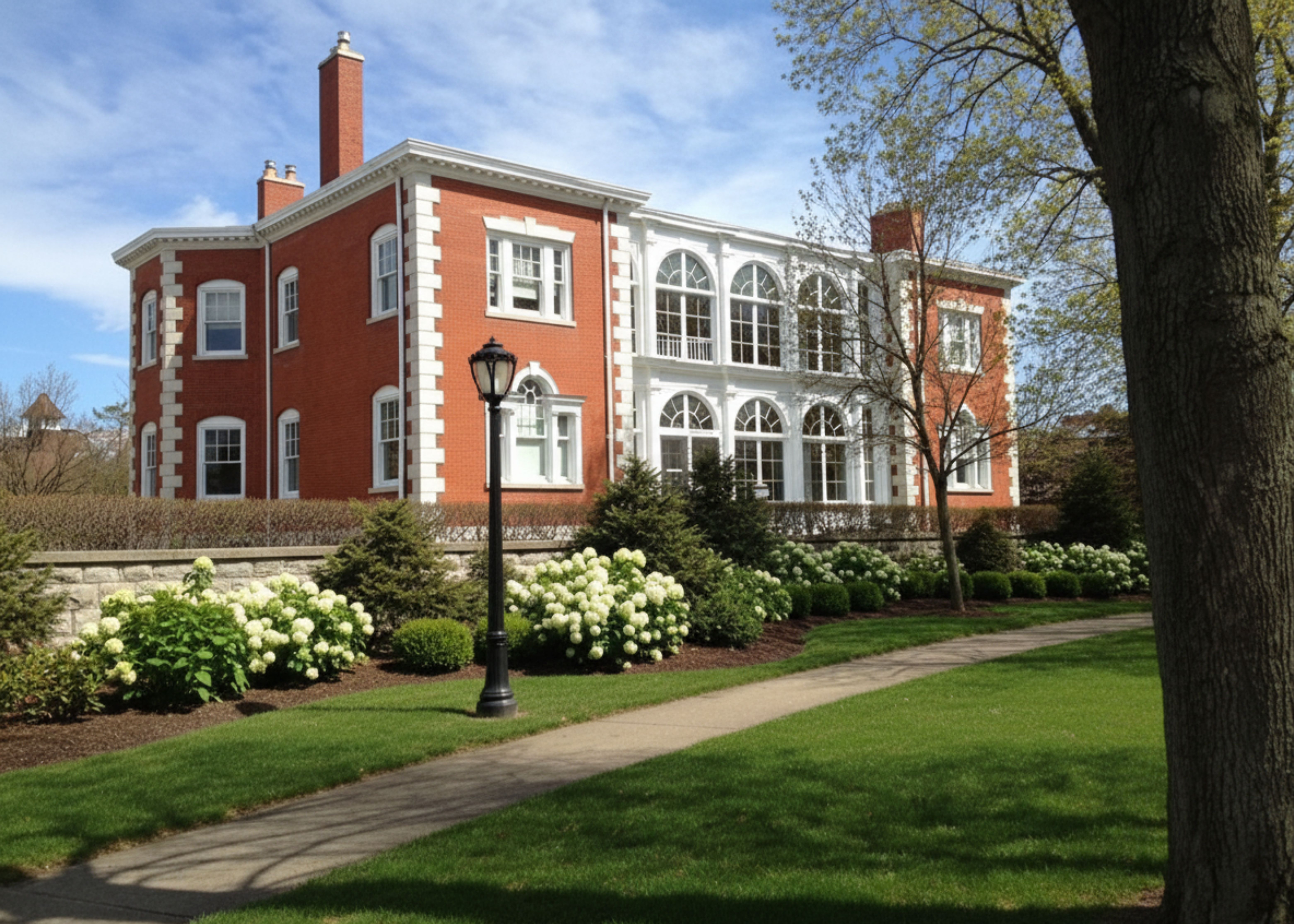 team photo in industrial office
