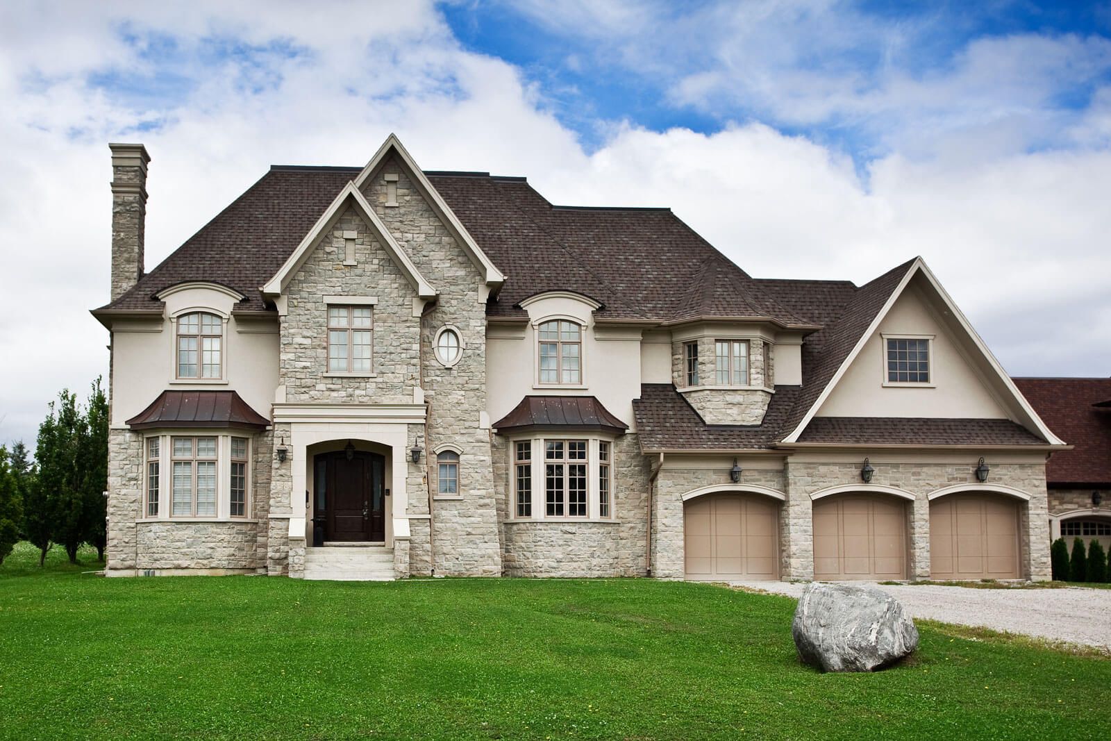 Family views home