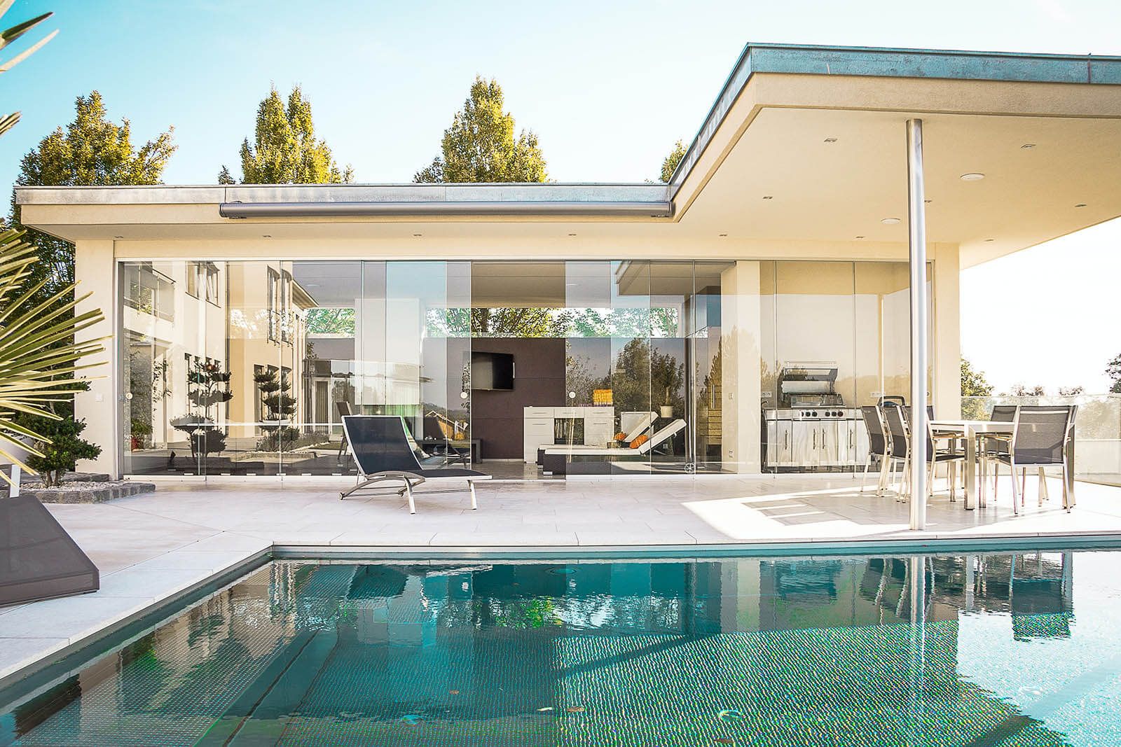 Home with a pool