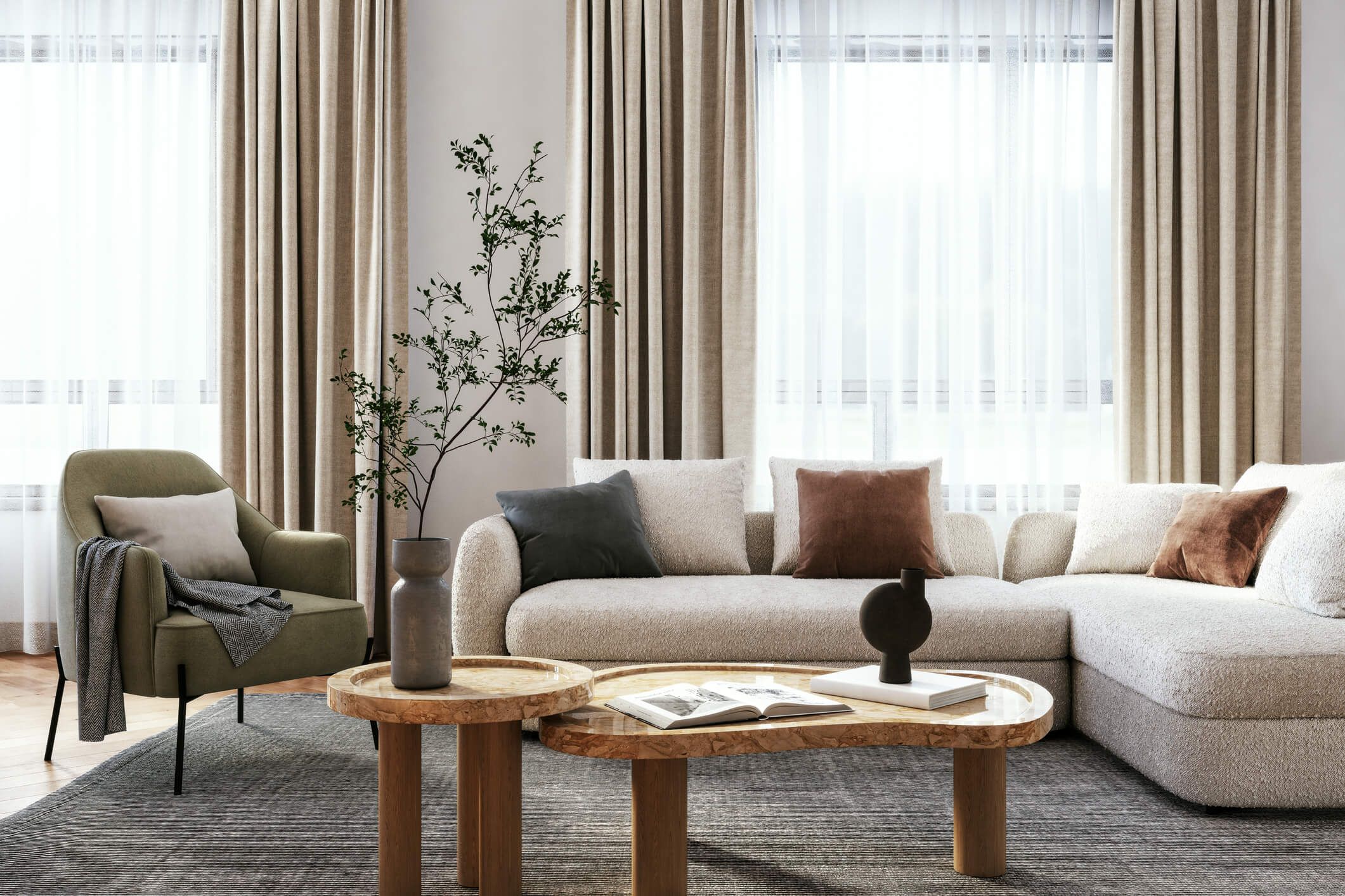 Agent house tour with couple