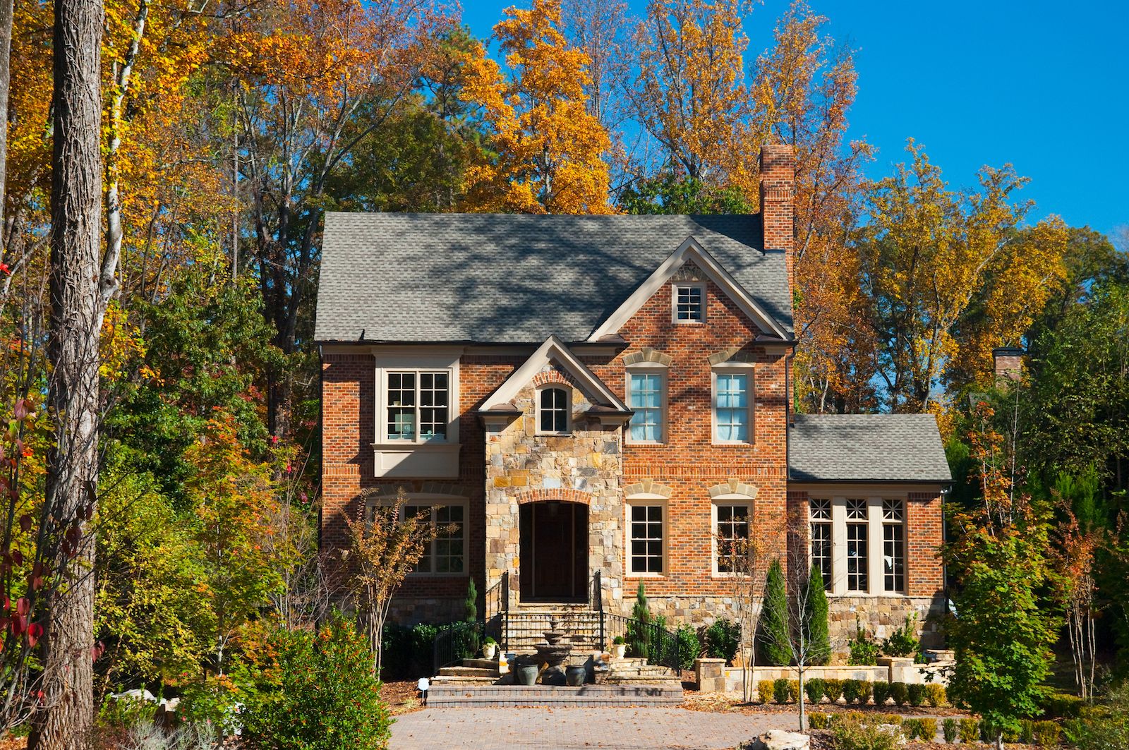 Family views home