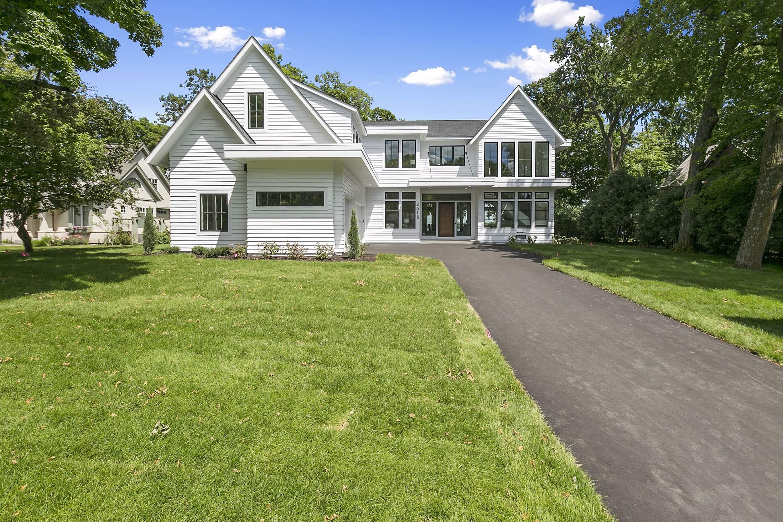 Family views home