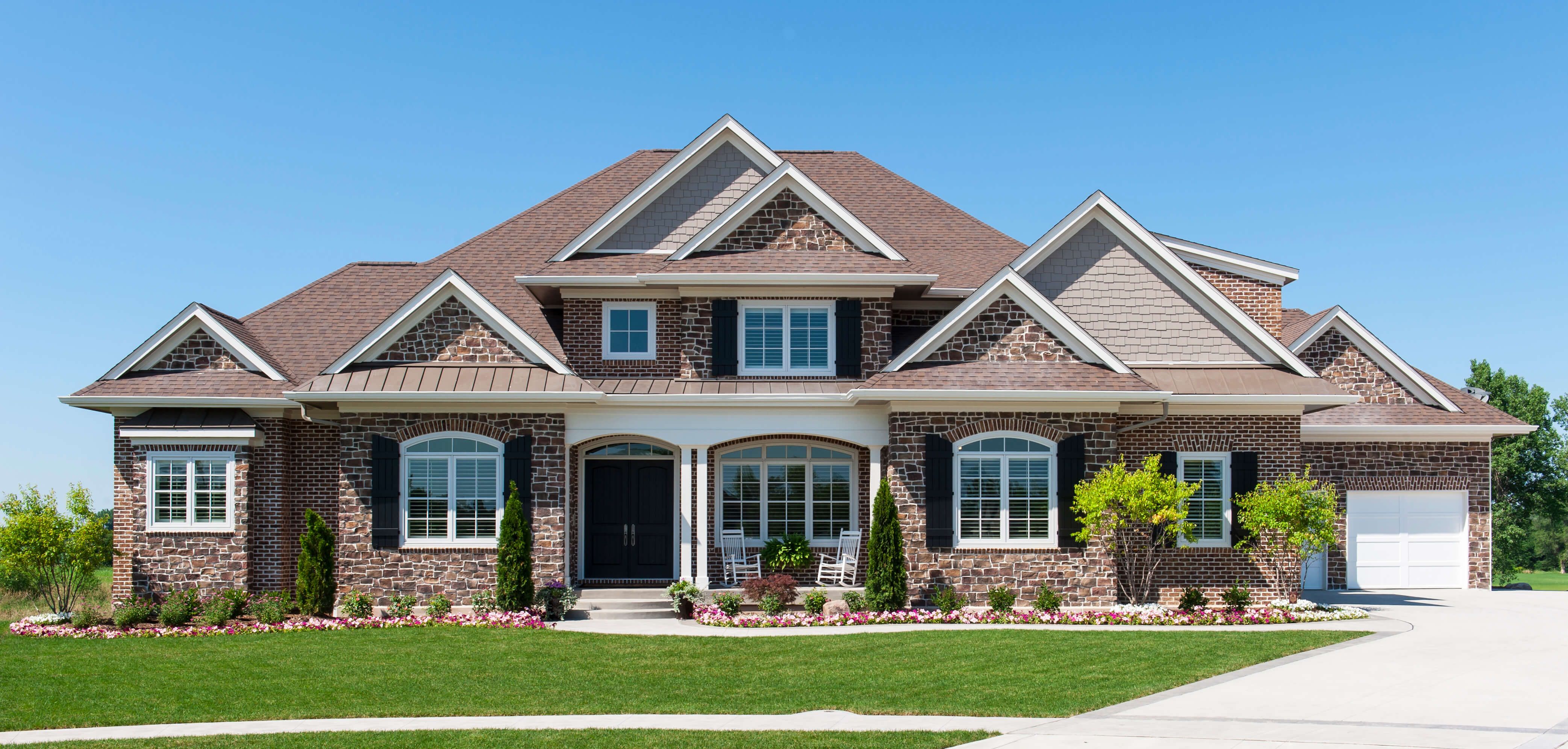 Family views home