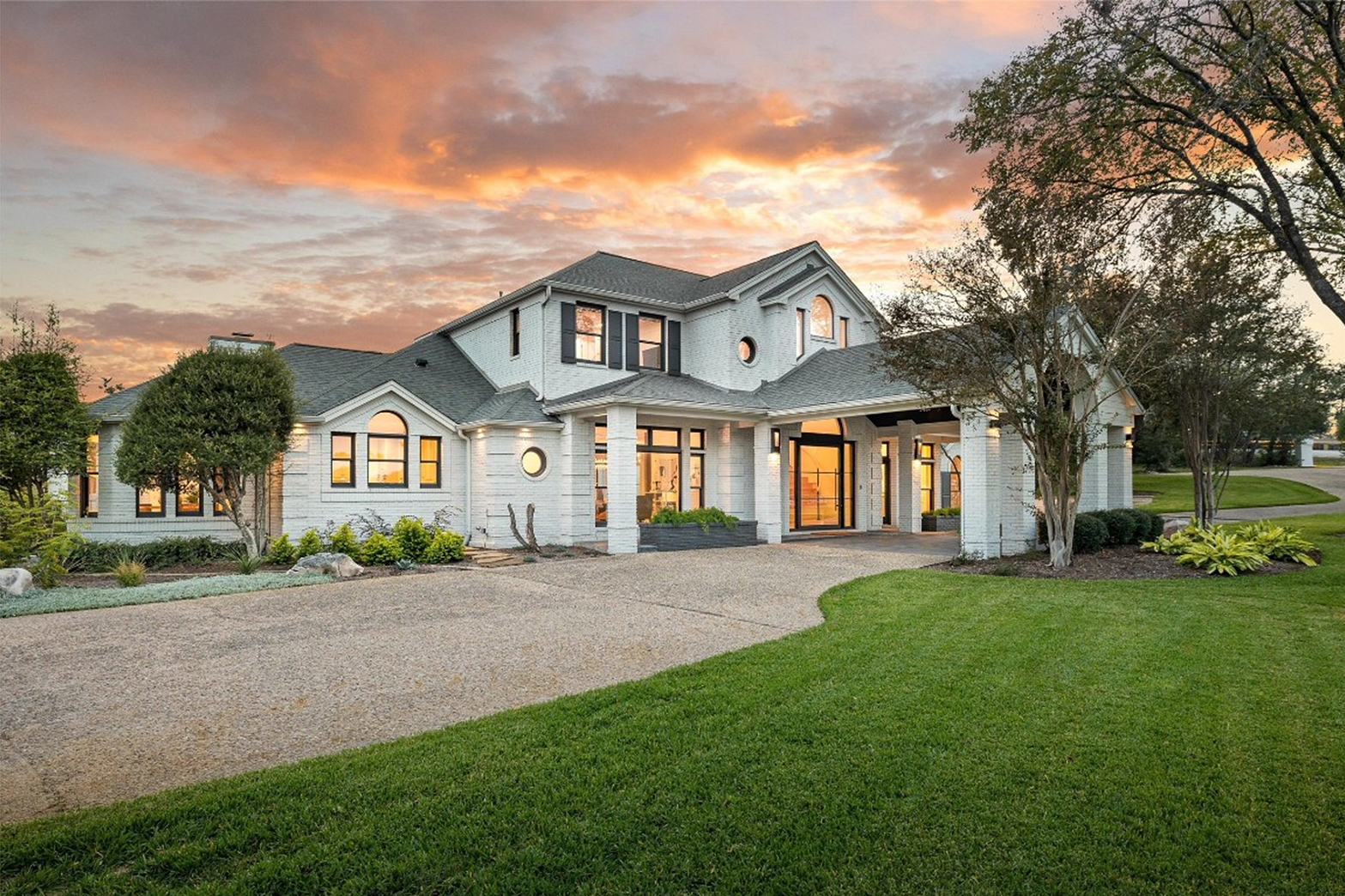 Family views home