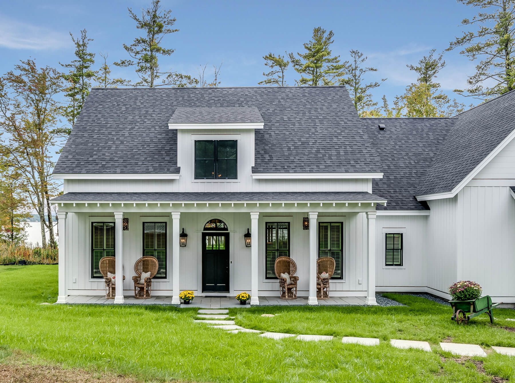 Family views home