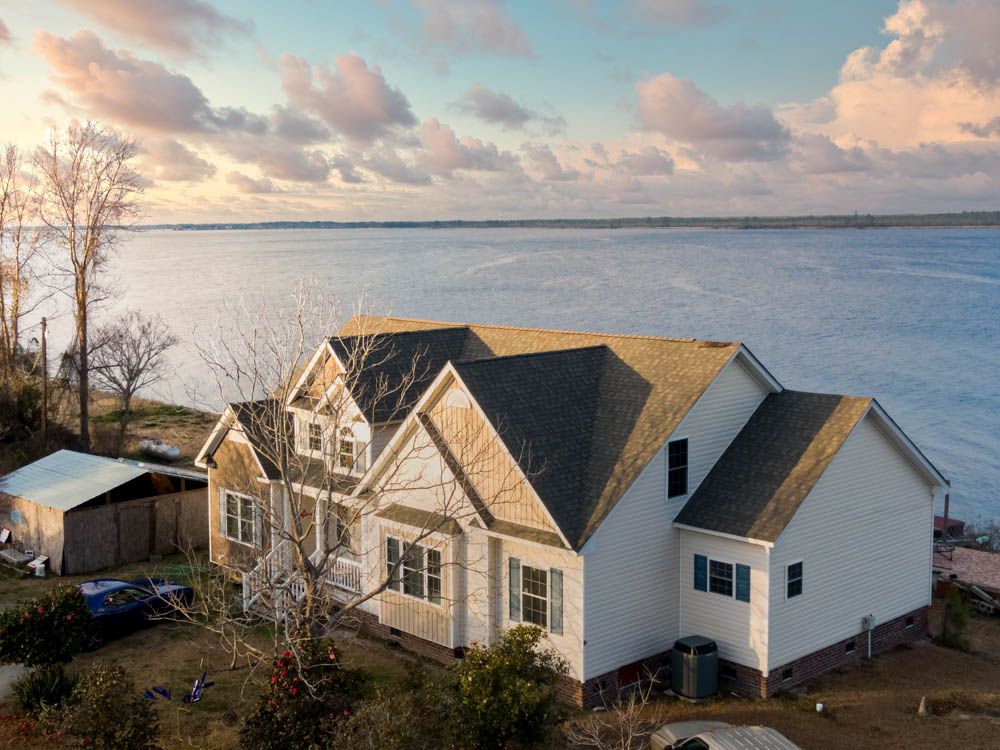Family views home