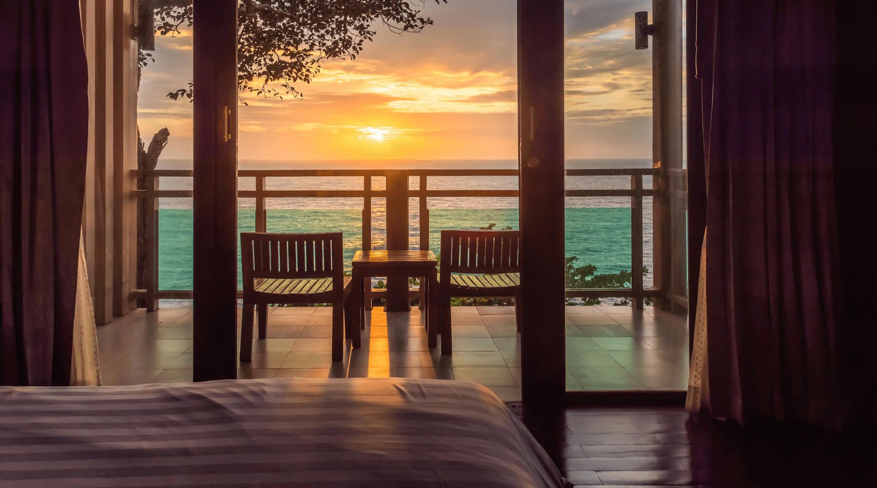 Family views home