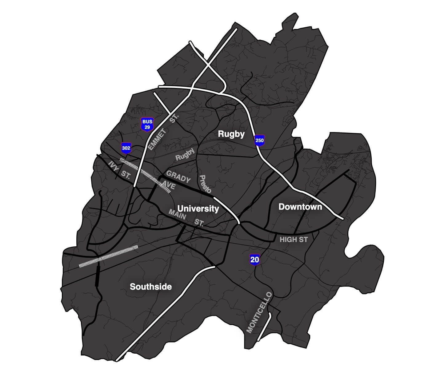 Charlottesville Map