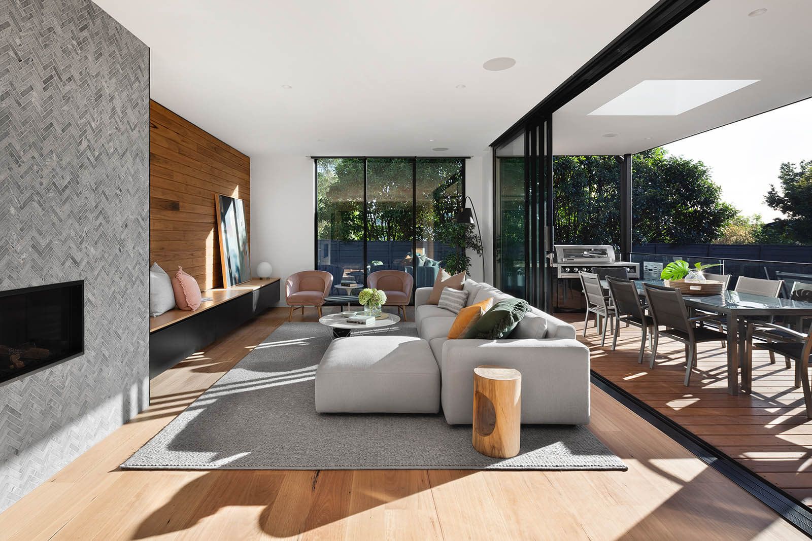 Agent house tour with couple