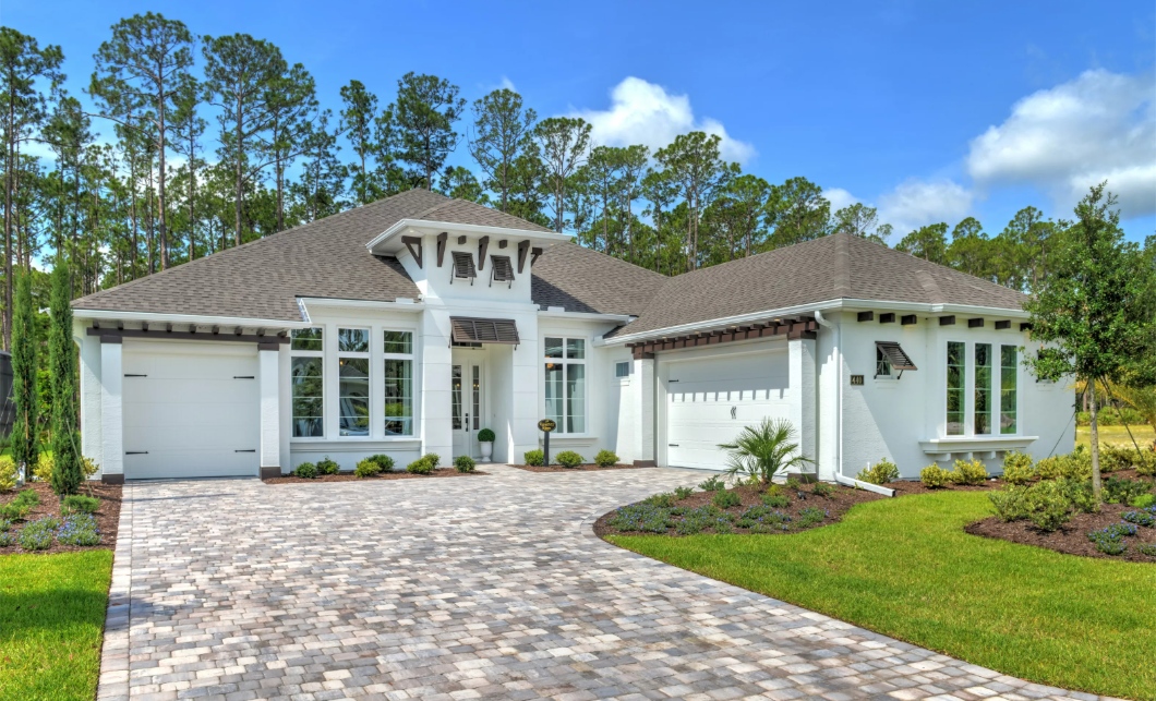 Family views home