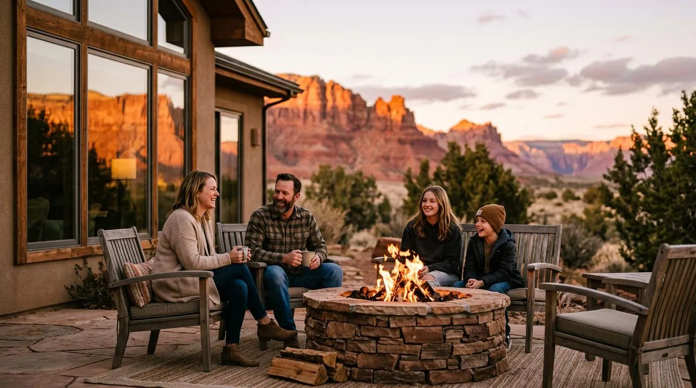 High-Desert Sunset Family Basecamp