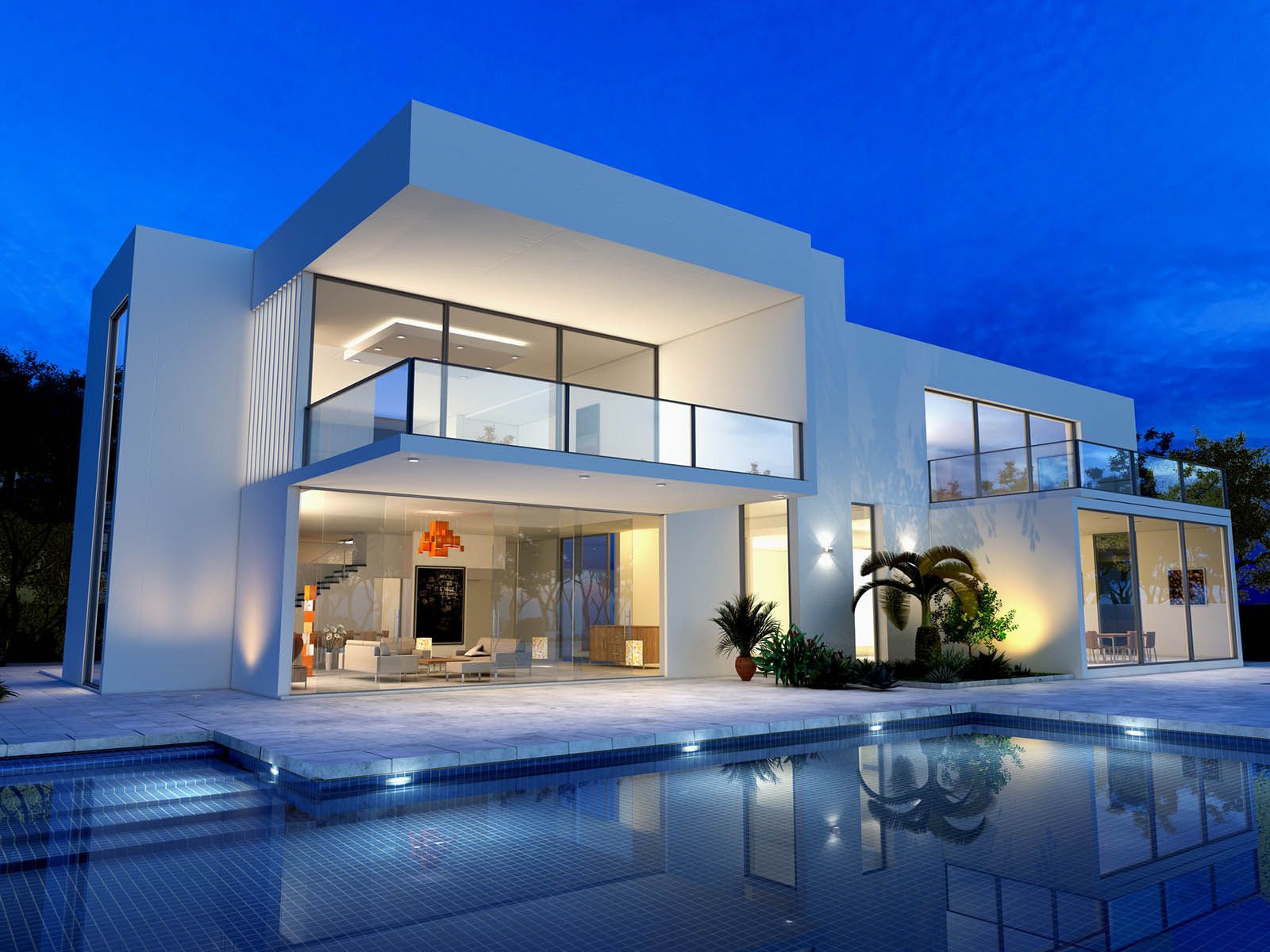 Agent house tour with couple