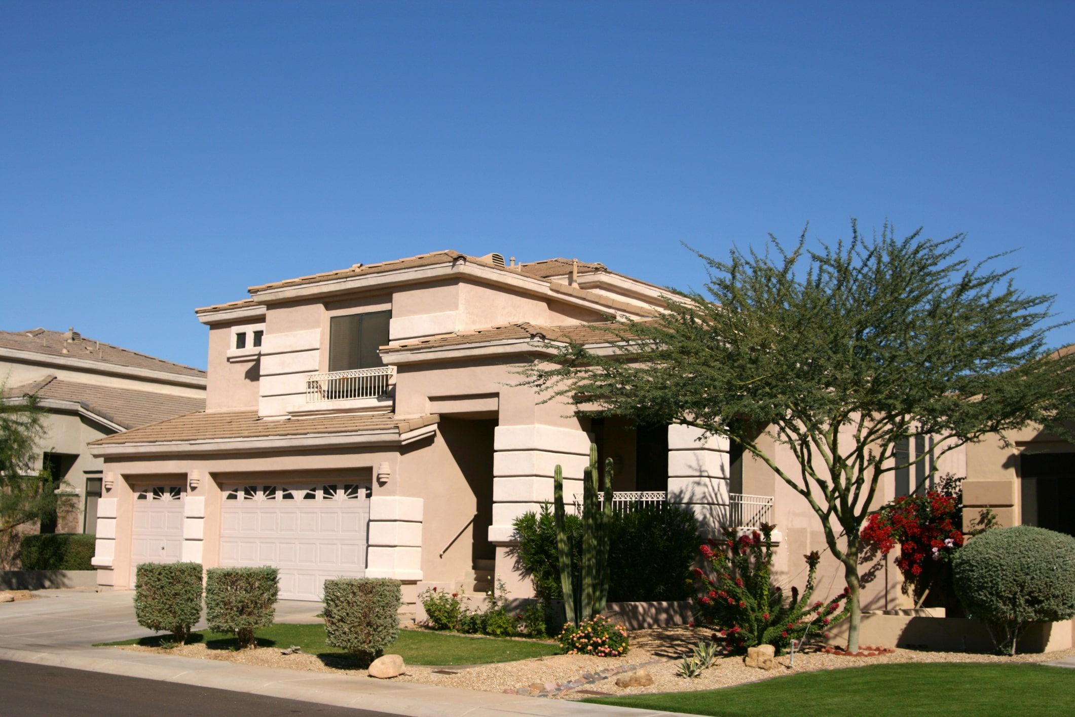 Family views home